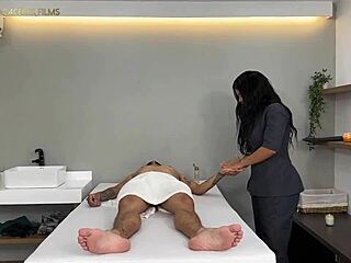 horny colombian bbw boss masajista delivers happy ending domination fuck