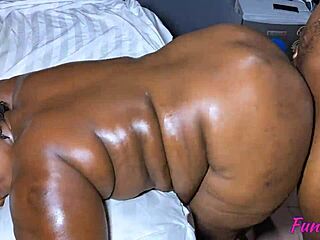 Fat BBW's Huge Ass Bounces for Delivery Stud's Cock!