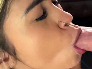 busty brazilian teen's first pov casting blowjob