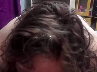 Curvy Mature Woman with Huge Boobs Teases Cock