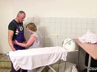 German young stud fucks swiss granny hardcore basement