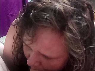 Curvy Mature Woman with Huge Boobs Teases Cock