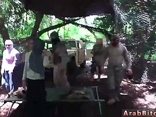 PETITE Muslim Girl Gets POUNDED by Arab Military Cock Outdoors