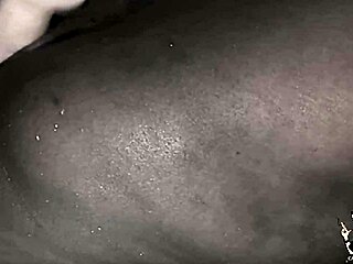 black bbw stuffs giant pussy with huge penis in trailer