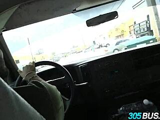 i get my juicy latina ass fucked hard on the public 305 bus for cash