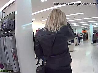 young sexy mall cutie gets horny public outdoor sex