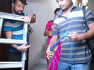 desi bhabhi hardcore threesome with electricians full movie