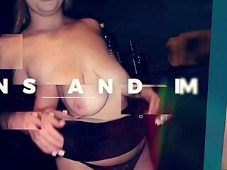 Brunette kneels sloppy deepthroating cocks at gloryhole secrets