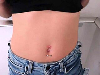 gf's hot friend gives deepthroat blowjob almost caught