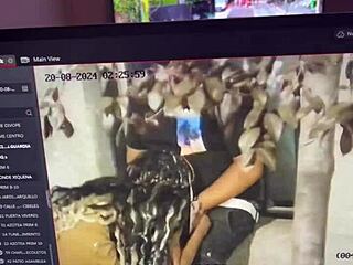 Public penis kisses on busy street