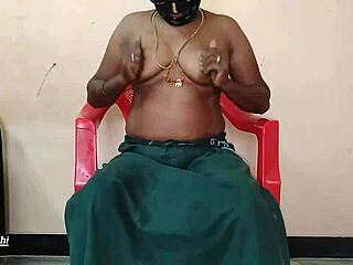 Indian Maid Fingers Shaved Pussy with Veggies to Orgasm