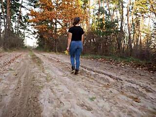 worship my thick milf ass teasing in tight blue jeans close up