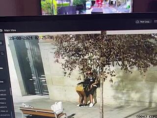 Public penis kisses on busy street