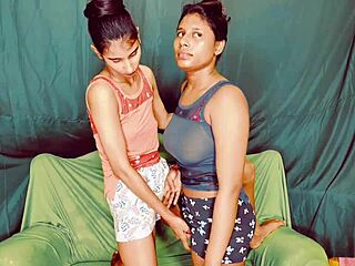uttaran20's interracial ffm threesome pounds two tight college pussies