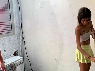 hot skinny latina college girl begs for rough morning fuck complete story