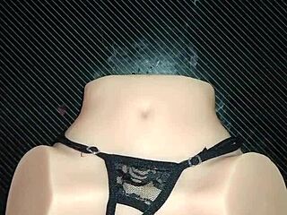 hey candy feel my cock rip your black thong anal creampie