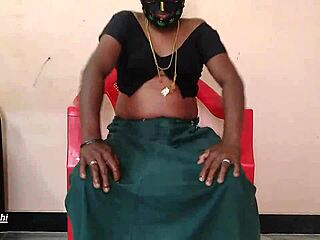 Indian Maid Fingers Shaved Pussy with Veggies to Orgasm