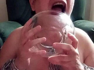 Bound french slut marie degrades in toilet toy uro session!