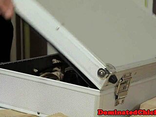 Bound sub squirts wildly from rough pussy pounding