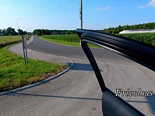 Young stranger caught my car masturbation and made me cum huge