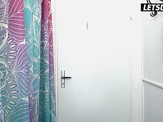 Beautiful Zuzu Sweet Rides Monster BBC Spooning Roommate in Hostel