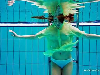 nina mohnatka's steamy pool splash