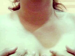 aurora estelar mature mexican milf shows huge natural tits in shower for huntr666.