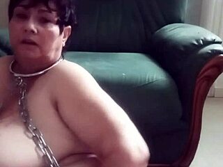 Bound french slut marie degrades in toilet toy uro session!