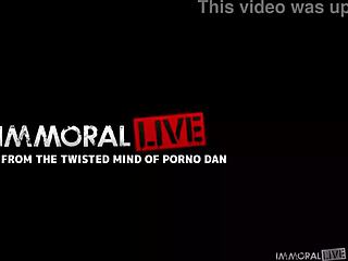 Eliza eves double penetrated in wild gangbang
