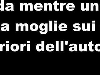 cuckold watches italian wife fucked hard in car backseat