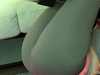 Voyeur Thrilled by Babe's Tight Stretch Service