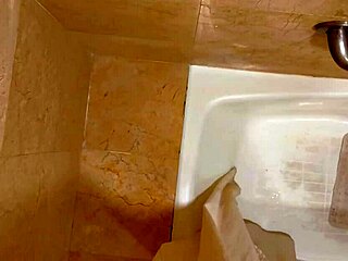 Caught my stepsis masturbating in bath with toys 😈💦 tight wet pussy squirting
