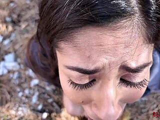 xxlayna's sloppy holes exploited in nasty public hunt