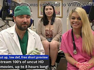 Mina Moon's kinky Tampa university physical fetish exam! 🏥👣🔥