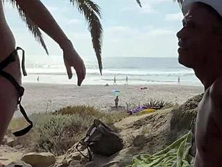 busty nudist girlfriends flash wet pussies on san diego beach