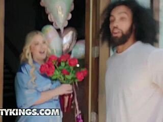 Curvy Jenna Starr Gets Bent Over and Fucked Hard in Kitchen on Mother's Day