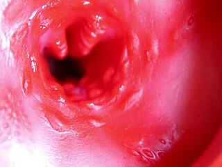 a massive red cock throbs deep in juicy hole ready to explode cum anytime