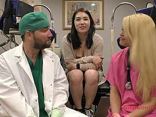 Mina Moon's kinky Tampa university physical fetish exam! 🏥👣🔥