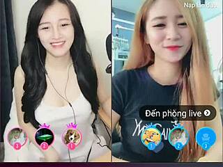two cute korean girls chatting sexy on webcam livestream