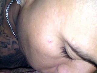 Eating Thick Wife's Fat Shaved Pussy Up Close Homemade