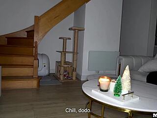 whoa french santa with huge tits pounded hard on christmas eve 🎅🍆💦😍 huge ass bouncing wildly french babe interracial rough