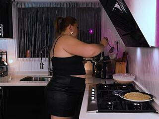 Who knew making pancakes could turn into such kitchen fun