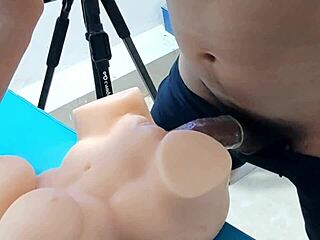 Young Guy Strokes with Kinky Sex Toy Experience