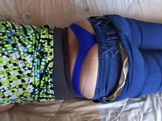 Stepmom lets me jerk off watching her curvy body flash 😍 wanna fuck!
