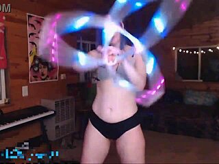 adorable clumsy camgirl nympho smashes lightbulb mid-dance blooper