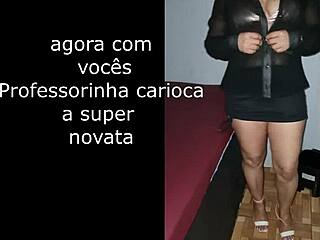 Tiny Carioca Teacher Danielinha's Wild Super Hot Debut!