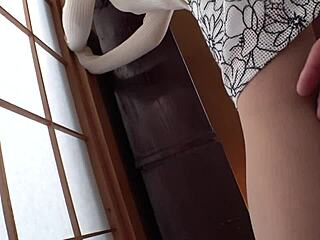 Chatty busty japanese milf teases huge natural curves