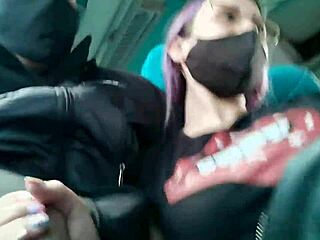 Public Bus Creampie Fuck and Blowjob!
