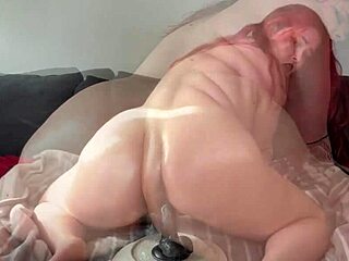 Pawg Goth Chick Oiled Ass Bounces Reverse Cowgirl On Dildo Ride