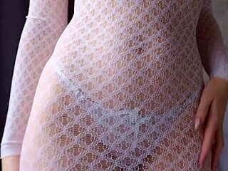 milf slips into sexy lingerie shaking perfect ass tease